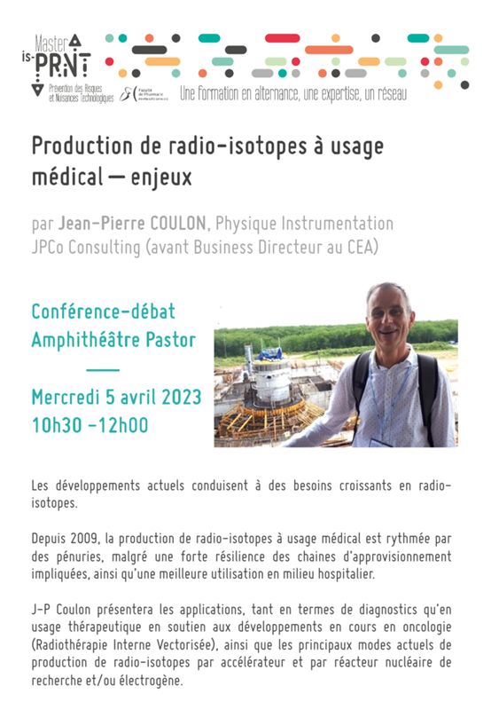 Conférence JP COULON - Radio-isotopes à usage médical - enjeux